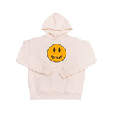 Drew House Smiley Face Pullover Hoodie, Cream