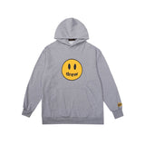 Drew House Mascot Smiley Logo Gray Unisex Oversized Fleece Hoodie