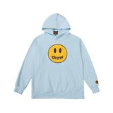 Drew House Mascot Smiley Logo Sky Blue Unisex Oversized Fleece Hoodie