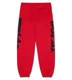 Sp5der Beluga Red Sweatpants