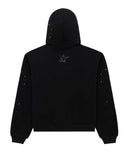Sp5der P*nk V2 Rhinestone Hoodie Black