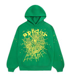 Sp5der Star OG Web v2 Hoodie Green