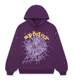 Sp5der Star OG Web v2 Hoodie Purple