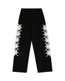 Sp5der Stone Sweatpants Black