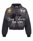 Vale Forever Blackrock Zip Up Hoodie Black