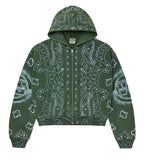 Vale Forever Flag Zip Up Hoodie Green