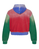Vale Forever Looney Tunes Multicolor Zip Up Hoodie Red/Green