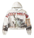 Vale Forever NYC Zip Up Hoodie White