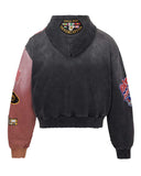 Vale Forever Two Face Zip Up Hoodie Black