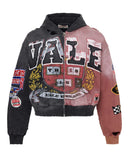 Vale Forever Two Face Zip Up Hoodie Black
