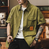 #CO8000-5122-ST# Japanese workwear short-sleeved shirt
