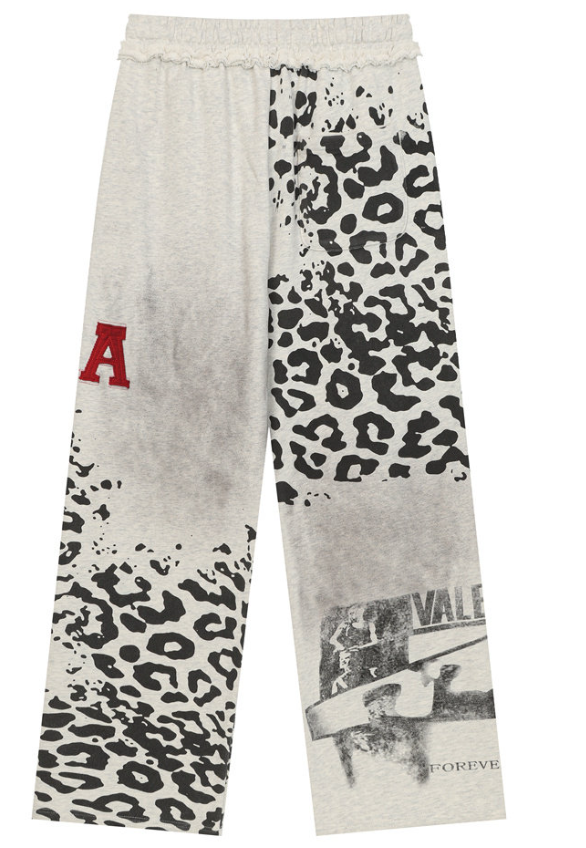 Vale Forever Leopard Graphic Washed Tracksuit Set