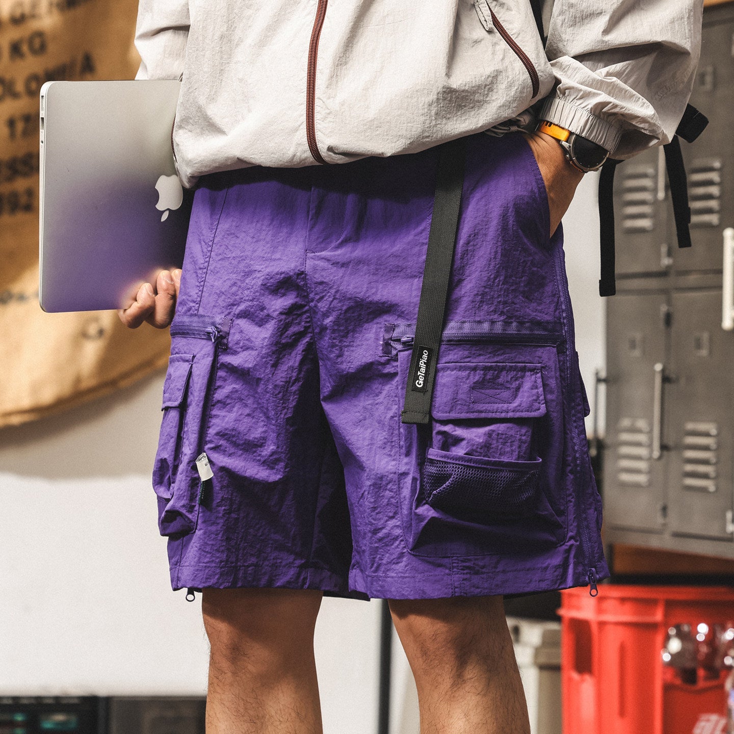 #CZ-21006-ST# American retro workwear shorts