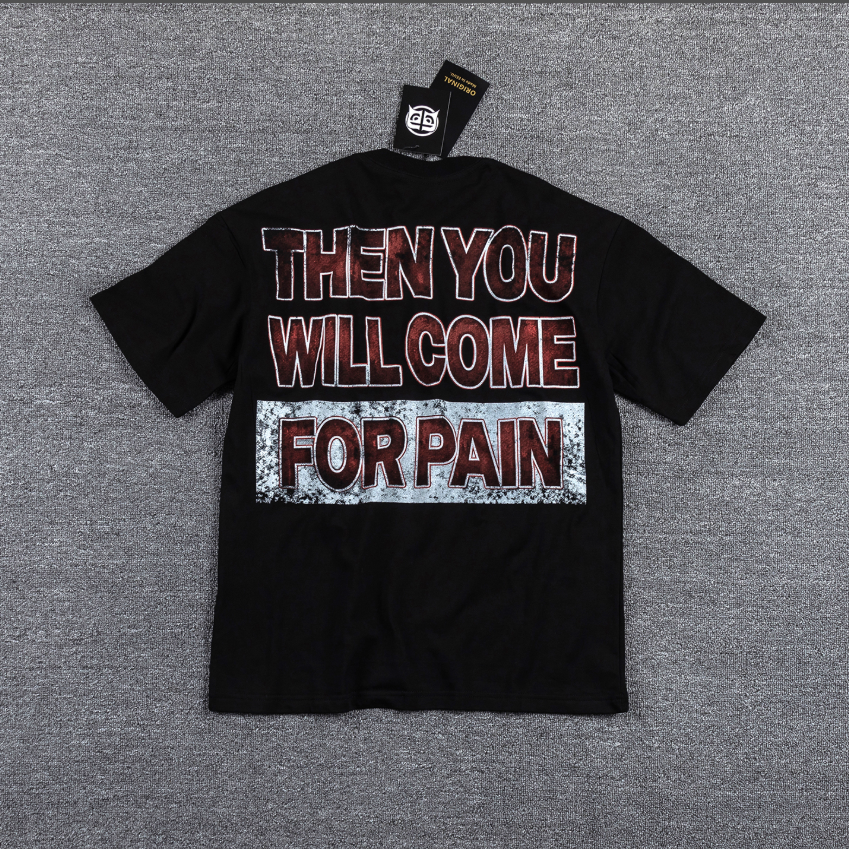 GLAZAGOD Welcome For Pain Red Cross Graphic T-Shirt