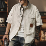#CO8000-5122-ST# Japanese workwear short-sleeved shirt
