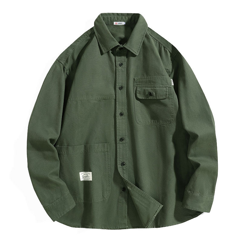 #TC-Z732# Japanese retro casual long-sleeved shirt