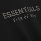 Fear Of God Essentials Classic Fleece Jet Black Hoodie (FW25)