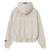 Fear Of God Essentials Classic Heather Stone Zip-Up Hoodie (SS25)