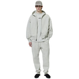 Fear Of God Essentials Classic Heather Stone Zip-Up Hoodie (SS25)