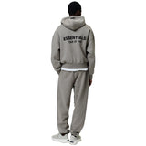 Fear Of God Essentials Classic Hood Homestead Heather Zip-Up Hoodie (SS25)