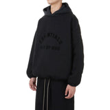 Fear Of God Essentials Core Collection Nylon Fleece Black Hoodie (SS24)