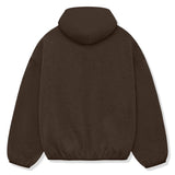 Fear Of God Essentials Core Collection Nylon Fleece Heather Wood Hoodie