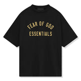Fear Of God Essentials Jersey Crewneck Black T Shirt (FW24)